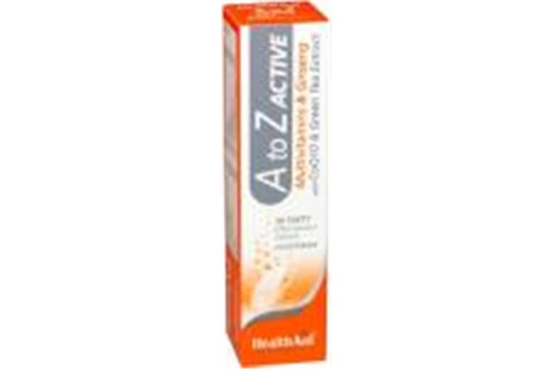 HEALTH AID A to Z Active Multivitamins & Ginseng with CoQ10 20eff. tabs