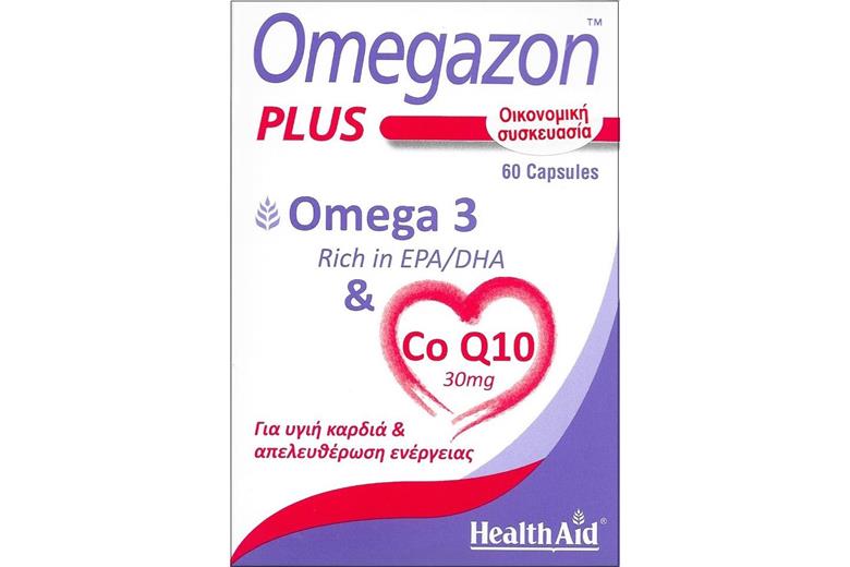 HEALTH AID Omegazon Plus Ωμέγα 3 + CoQ10 60caps
