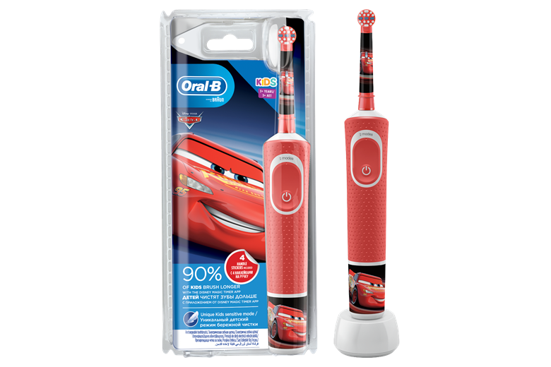 BRAUN Oral-B Stages Power  Kids Disney Cars Battery Toothbrush