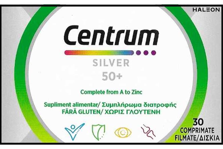 CENTRUM Silver 50+ Complete from A to Zinc 30tabs
