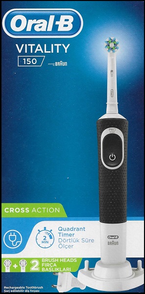 Wild Afkorten atoom BRAUN Oral-B Vitality 150 Cross Action black - PharmaPoli.com