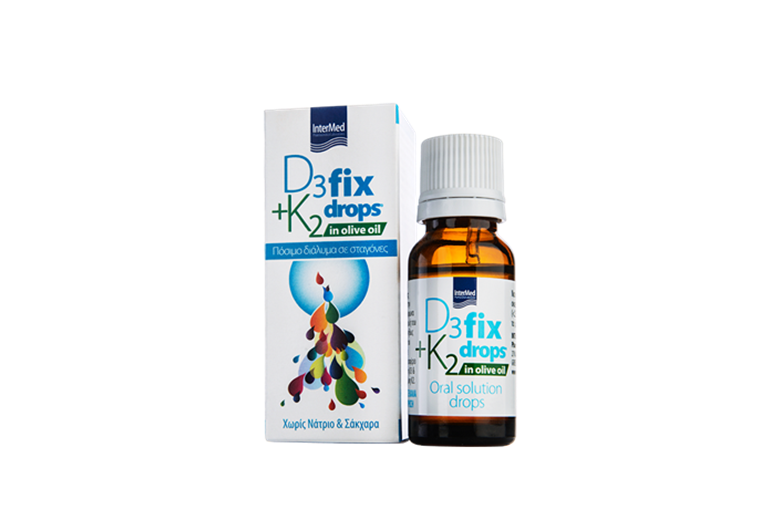 INTERMED D3fix & K2 drops in olive oil 12ml