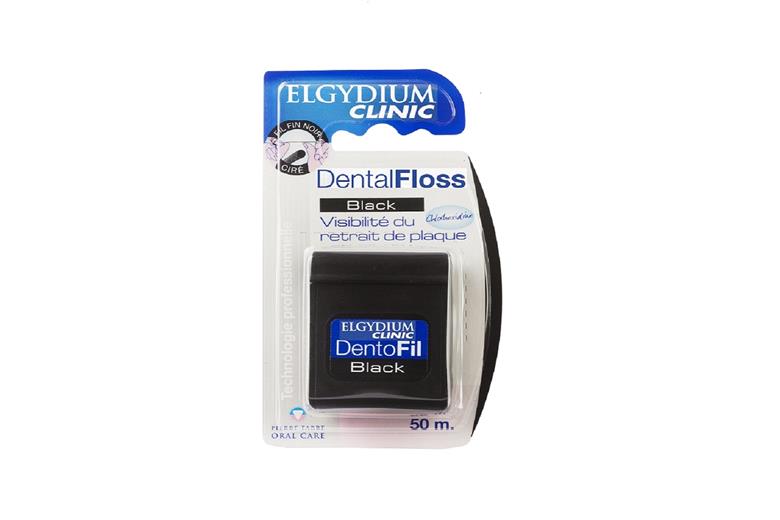 ELGYDIUM DentalFloss Chlorhexidine Black 50m