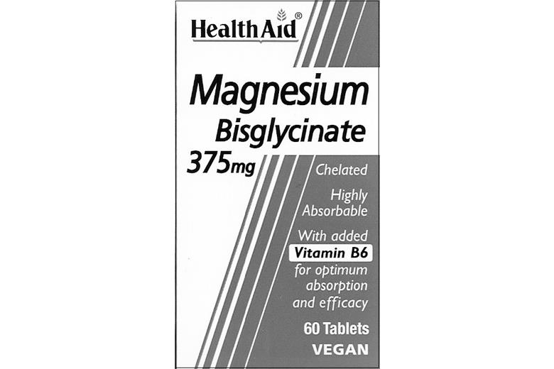 HEALTH AID Magnesium Bisglycinate 375mg 60tabs