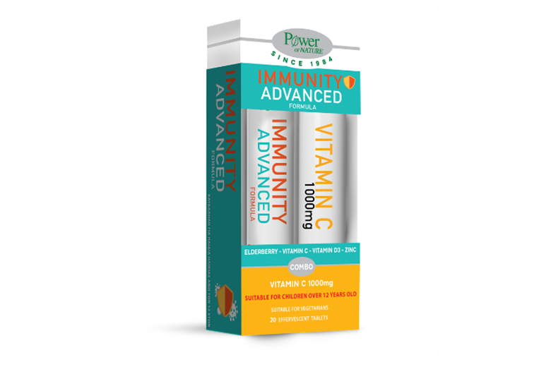 POWER of NATURE Immunity Advanced 20s & Vitamin C 1000mg 20s