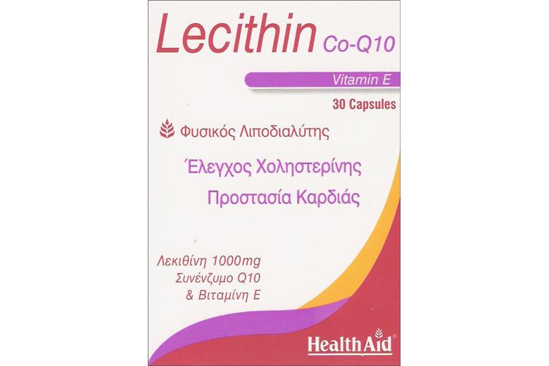 HEALTH AID Lecithin Co-Q10 Vitamin E 30caps