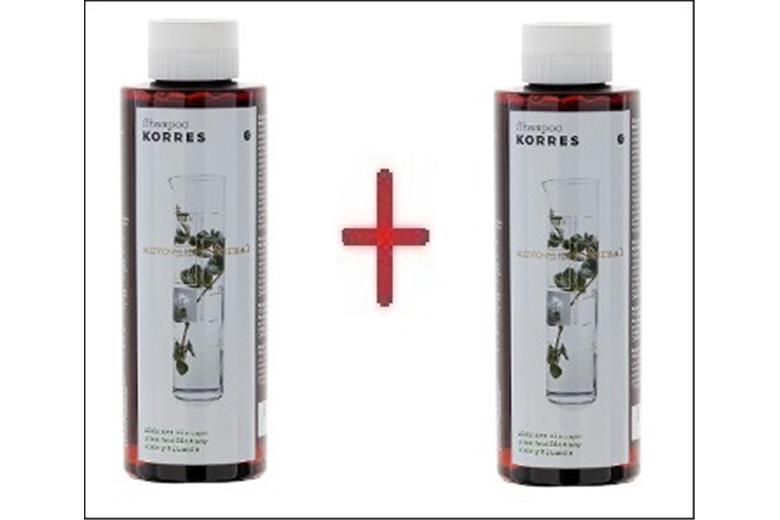 KORRES Σαμπουάν Αλόη&Δίκταμο 250ml x2