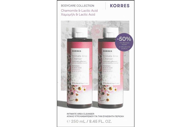 KORRES Χαμομήλι & Lactic Acid 250ml x2