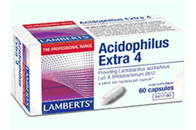 LAMBERTS Acidophilus Extra 4 (Milk Free) 60caps