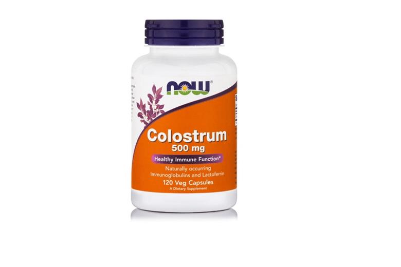 NOW Colostrum 500 mg 120 veg caps.