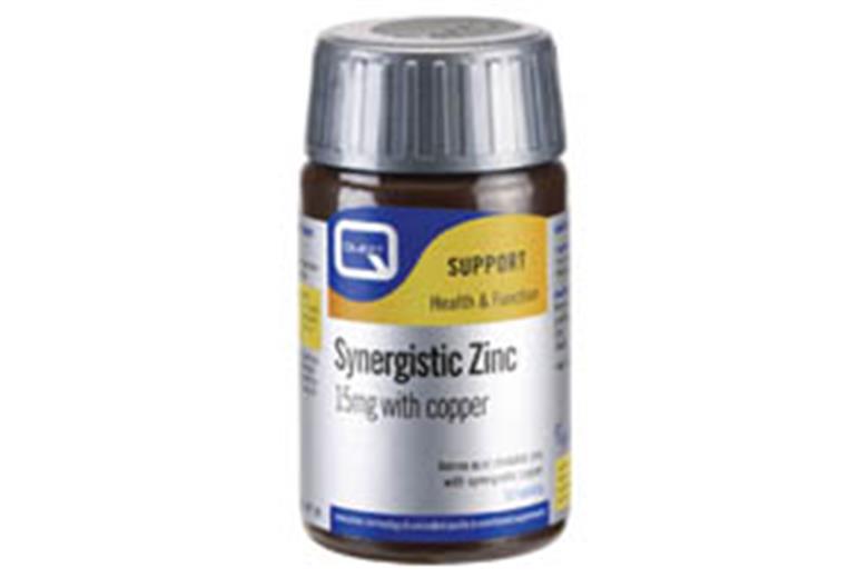 QUEST Synergistic Zinc 15mg Plus Copper 30tabs