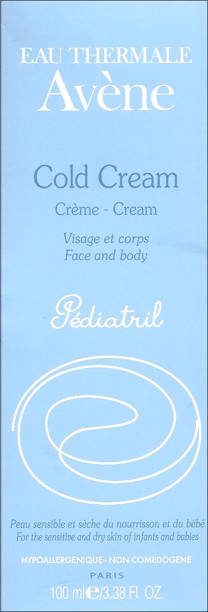 Crème Cold Cream AVENE PEDIATRIL Visage et Corps