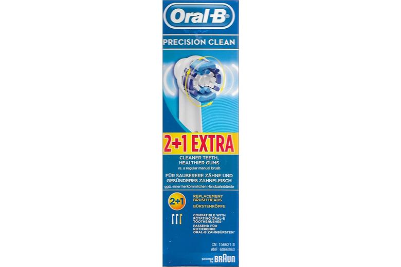 BRAUN Oral-B Precision Clean Replacement Brush Heads 2+1pcs