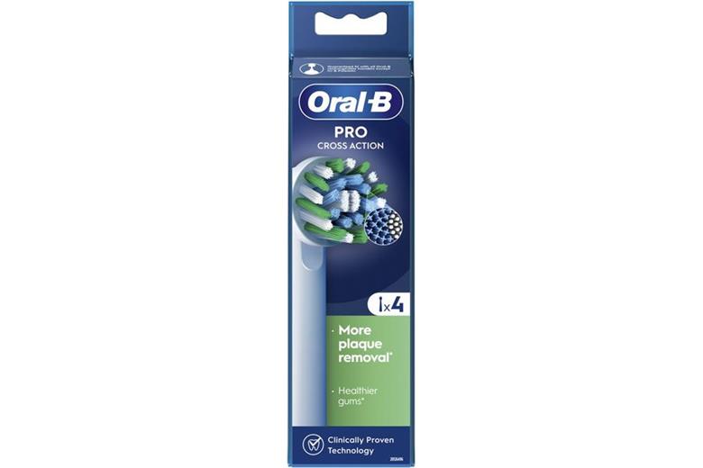 BRAUN Oral-B PRO CrossAction Brush Heads 4pcs 