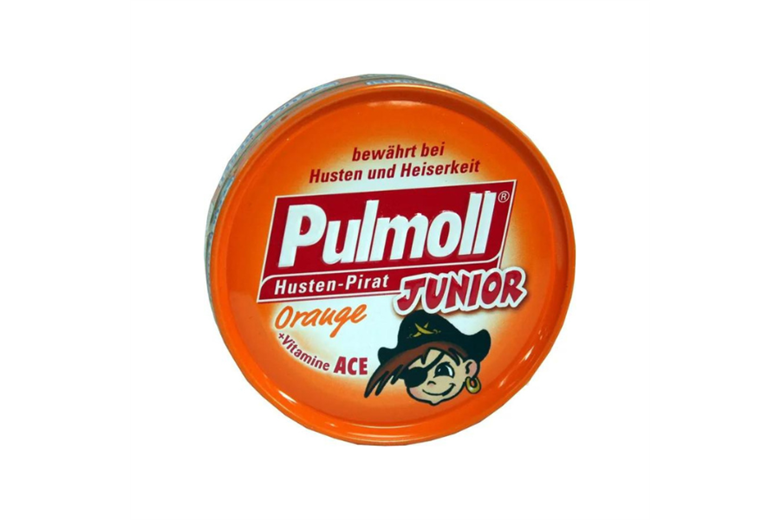 PULMOLL JUNIOR Bonbons Orange + Vitamins A, C, E 45gr 